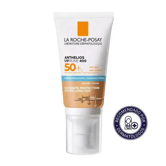 La Roche-Posay Anthelios Crema Color SPF 50+ Piel Sensible, 50 ml