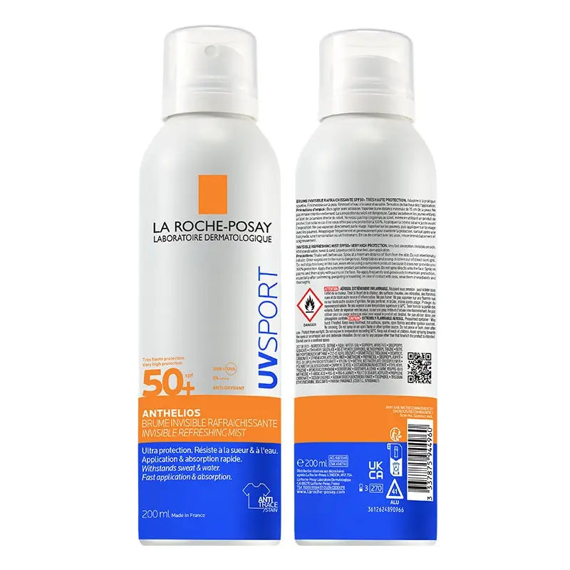La Roche Posay Anthelios Uv Sport Bruma Invisible Refrescante Spf50+ , 200 ml
