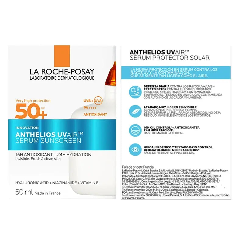 La Roche Posay Anthelios Uvair Serum Solar Spf50+ , 50 ml