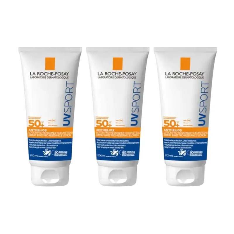 La Roche Posay Anthelios Uvsport Loción Resistente Spf50+ , 3X200 Ml