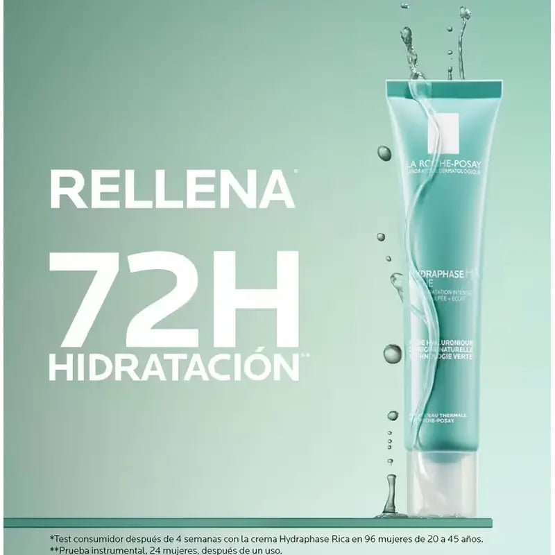 La Roche Posay Crema Hidratante Hydraphase HA Rica, 40 ml