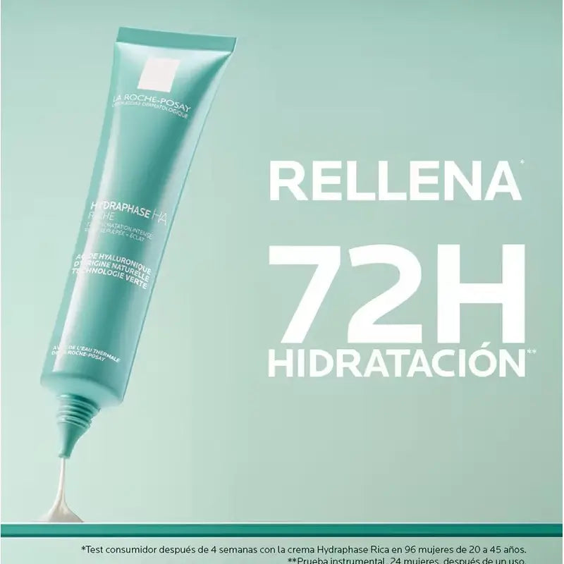 La Roche Posay Crema Hidratante Hydraphase HA Rica, 40 ml