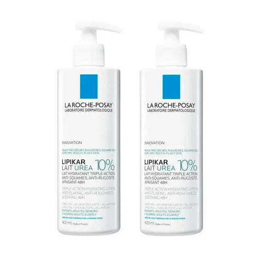 La Roche Posay Lipikar Lait Urea 10%, Pack 2 x 400 ml
