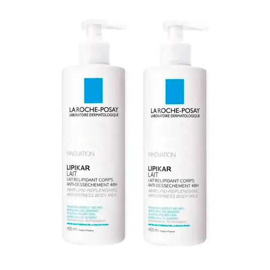 La Roche Posay Lipikar Leche, Pack 2 x 400 ml