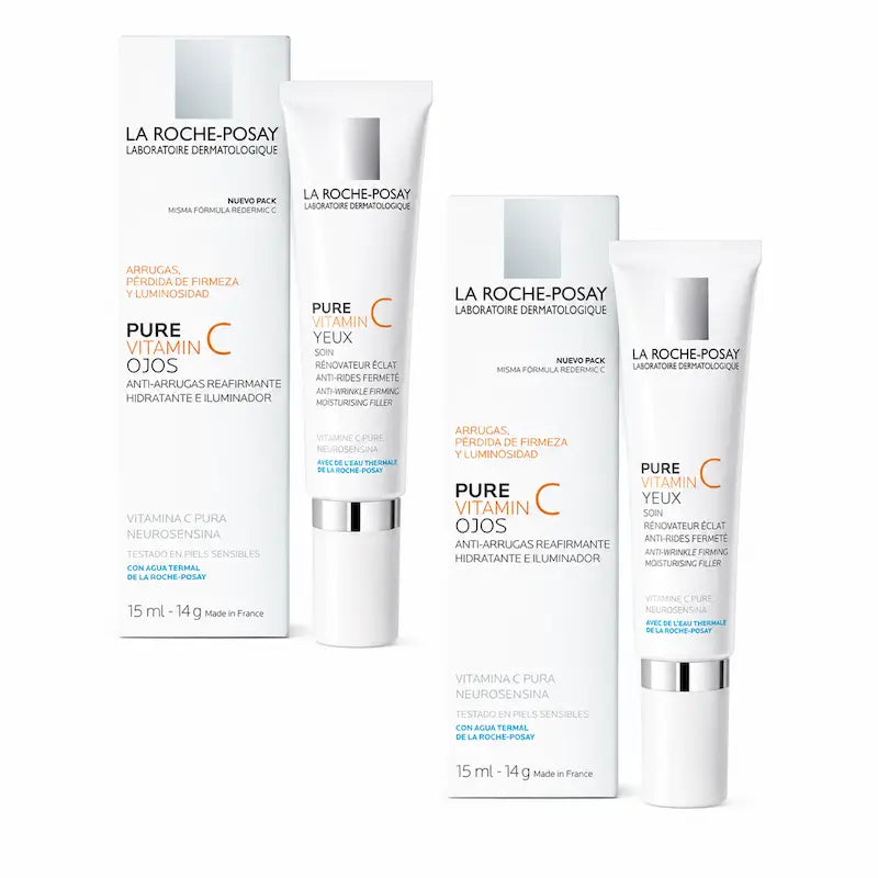 La Roche Posay Pure Vitamin C Ojos, Pack 2 x 15 ml