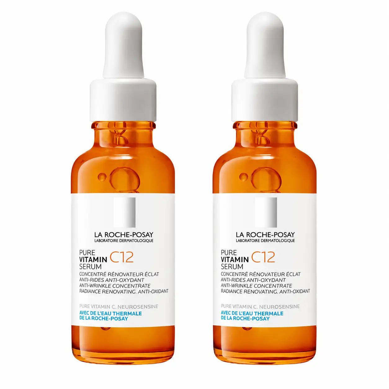 La Roche Posay Sérum Pure Vitamin C12 Antioxidante Y Antiarrugas, Pack 2 x 30 ml