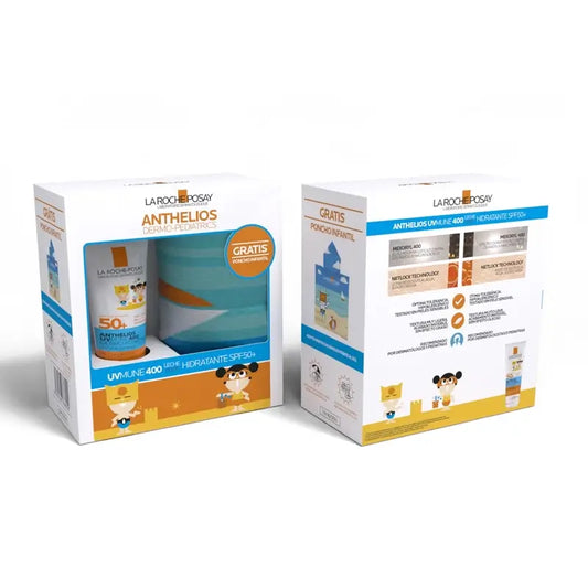 La Roche Posey Pack Anthelios Leche Pedriatrica Spf50 + Poncho, 1 pack