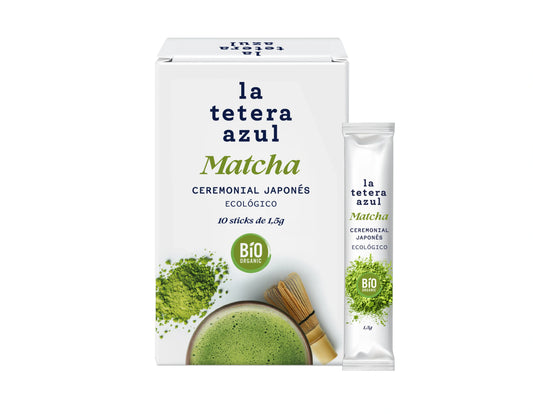 La Tetera Azul Matcha Japonés Ceremonial Premiun 10 stick de 1,5g.