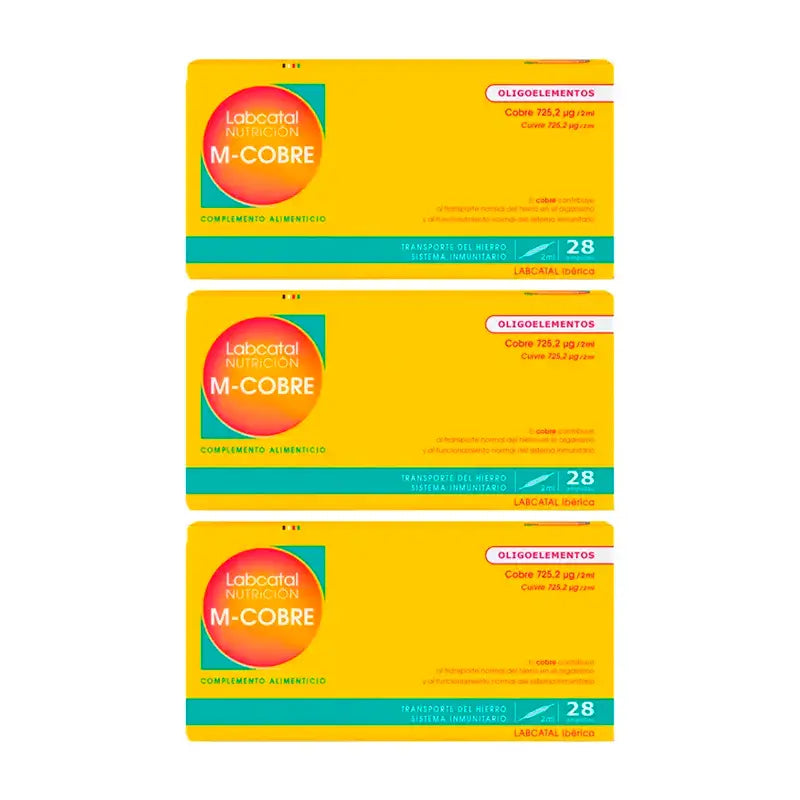 Labcatal Manganeso-Cobre, 3X28 Ampollas