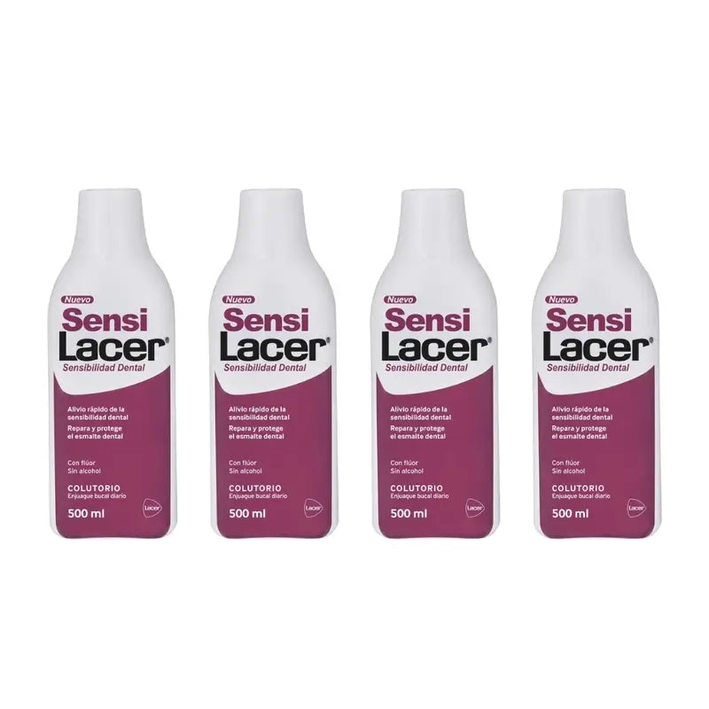 Lacer Sensilacer Colutorio, Pack 4 x 500 ml