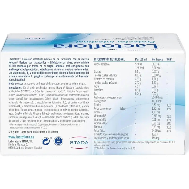Lactoflora Adultos , 2 x 10 frascos