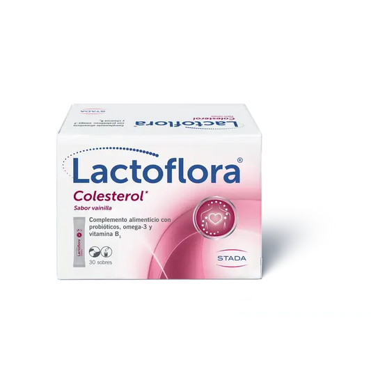 Lactoflora Probiótico Colesterol Sabor A Vainilla 30 Sticks