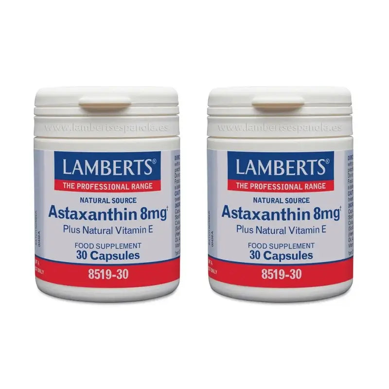 Lamberts Astaxantina Con Vitamina E , 2X30 Cápsulas