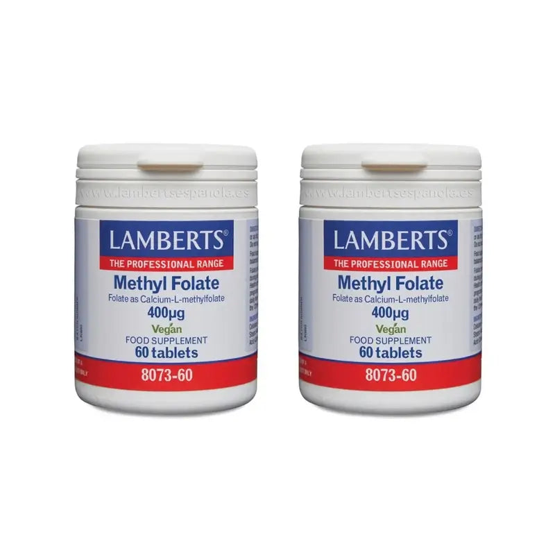 Lamberts Methyl Folate 400 Mg, 2X60 Tabletas