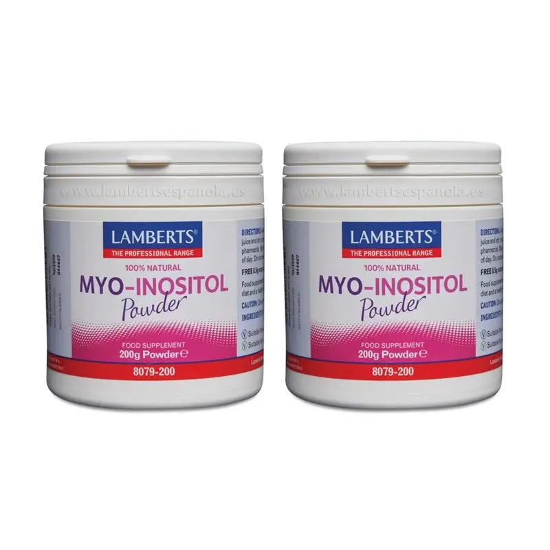 Lamberts Myo Inositol En Polvo 100% Natural , 2X200 Gr