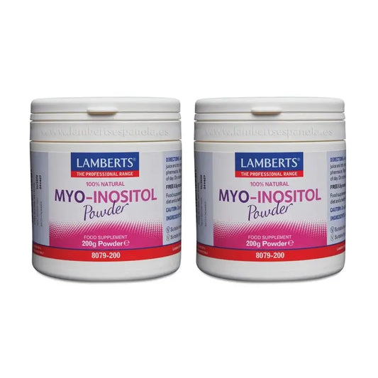Lamberts Myo Inositol En Polvo 100% Natural , 2X200 Gr