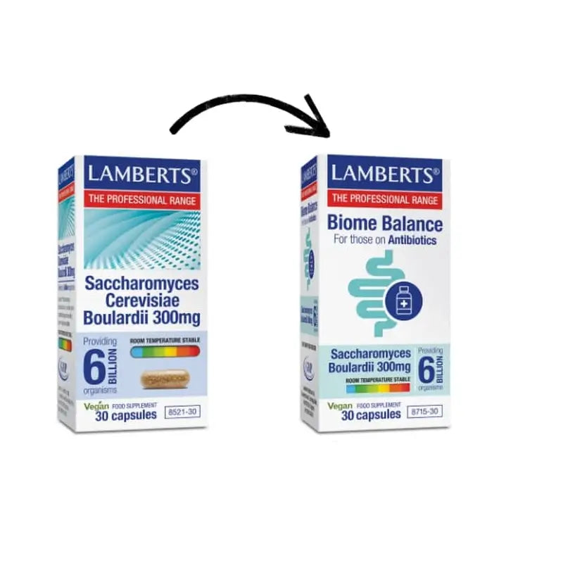 Lamberts Biome Balance Saccharomyces Boulardii, 30 Cápsulas