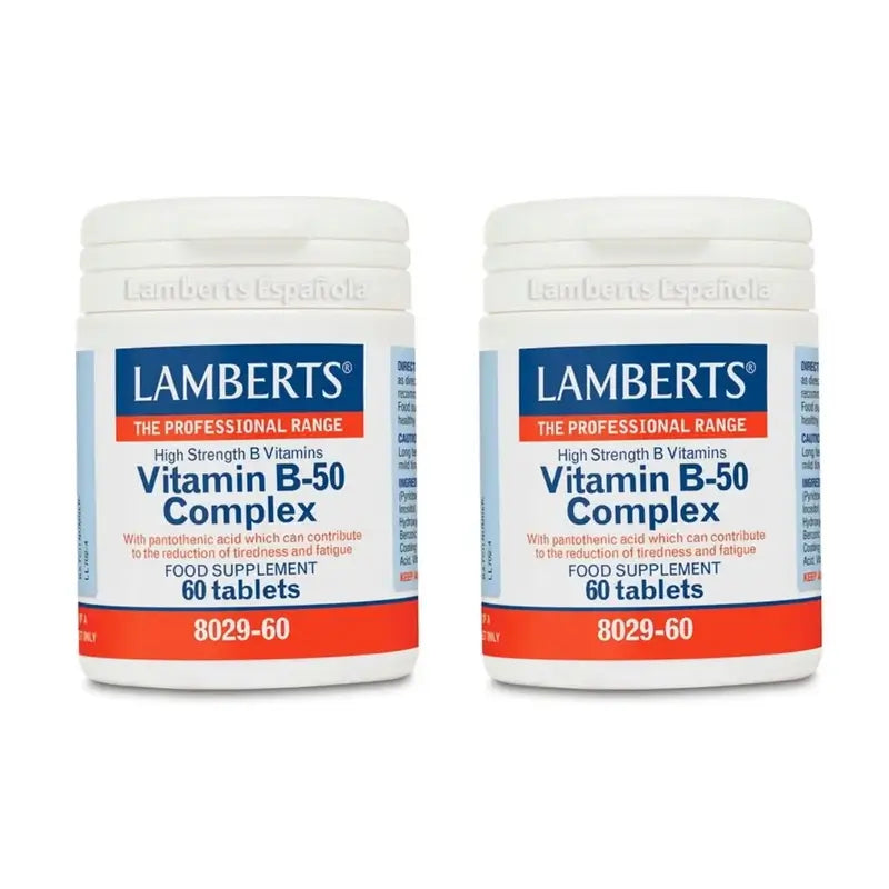 Lamberts Vitamina B-50 Complex, 2X60 Comprimidos