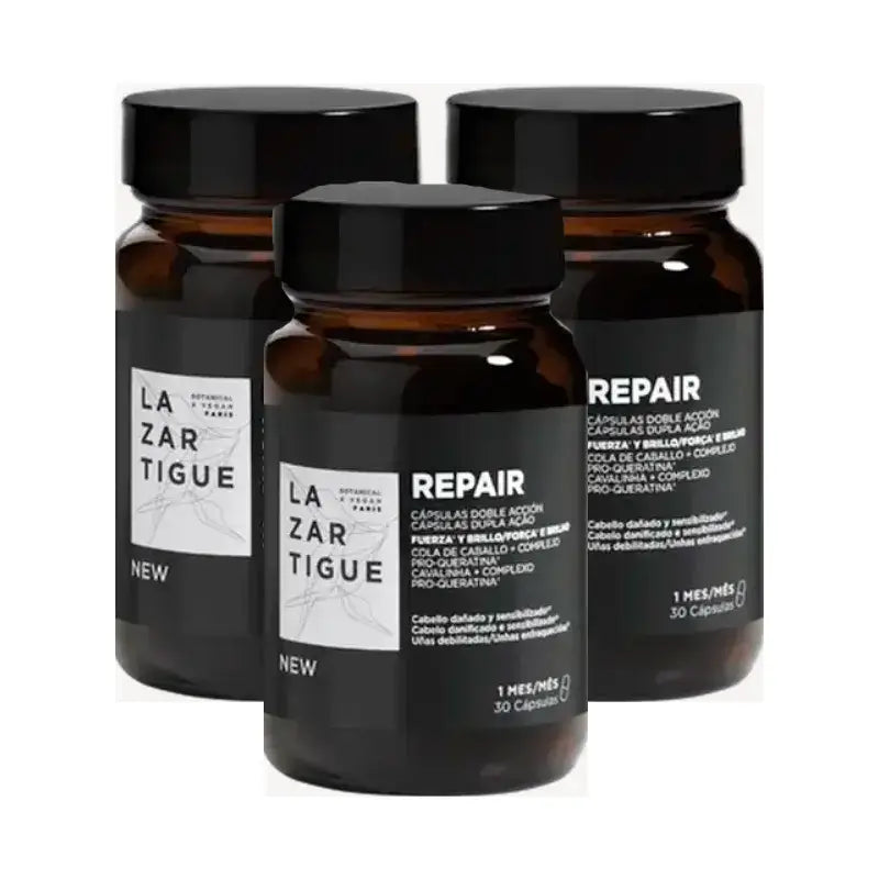 Lazartigue Repair Capsules, Pack 3 x 30 ml