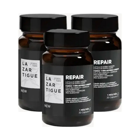 Lazartigue Repair Capsules, Pack 3 x 30 ml