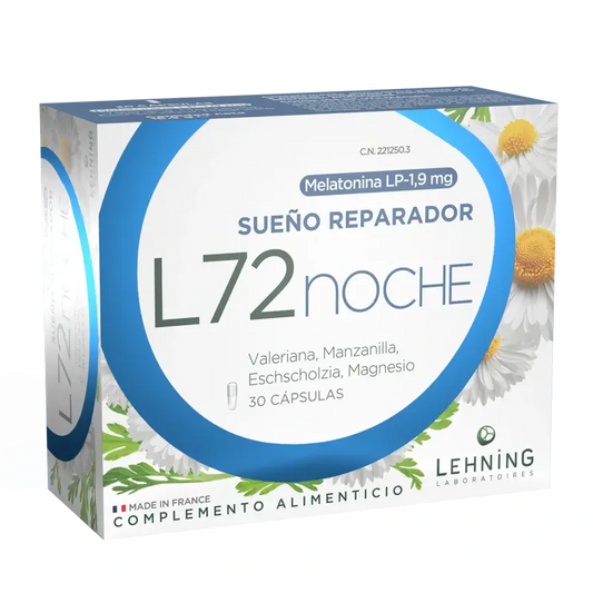 Lehning Complemento Alimenticio L72 Noche, 30 Cápsulas