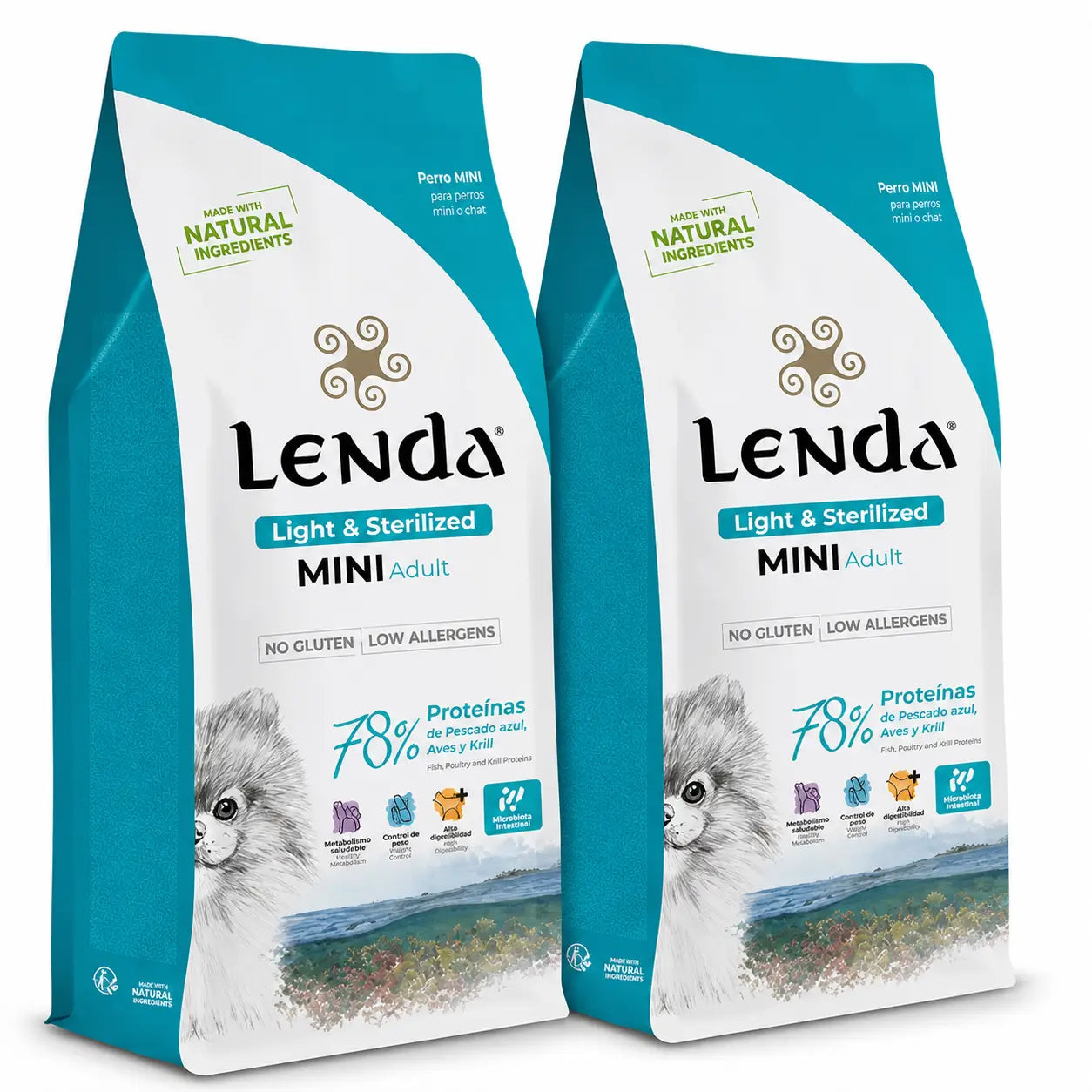 Lenda Perro Mini Light Sterilized, 2 X 2 kg