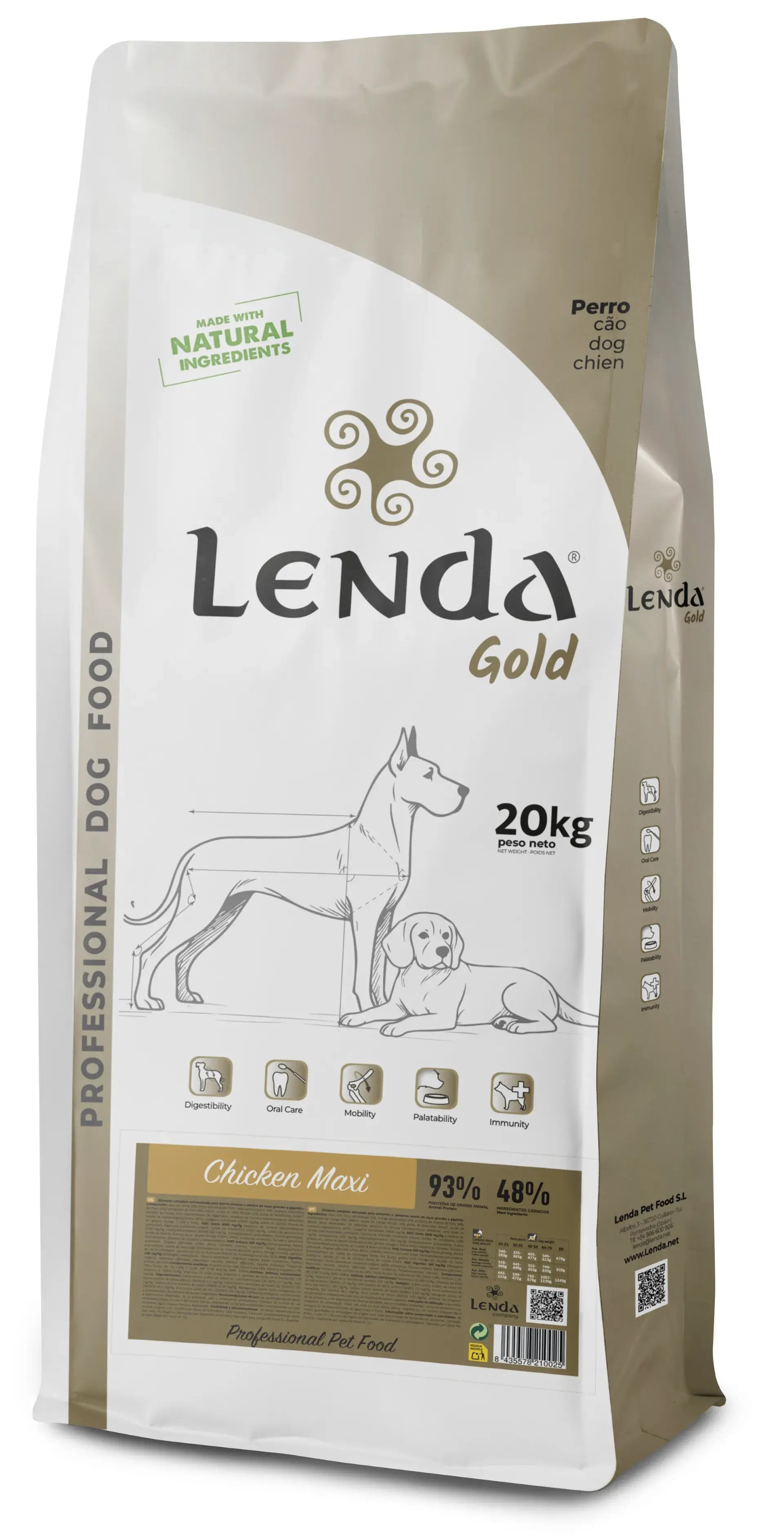 Lenda Professional Gold Pollo Maxi 20Kg