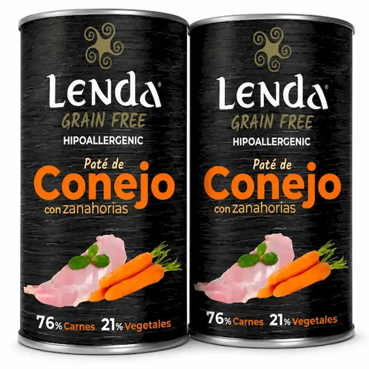 Lenda wet perro conejo, 24x400gr