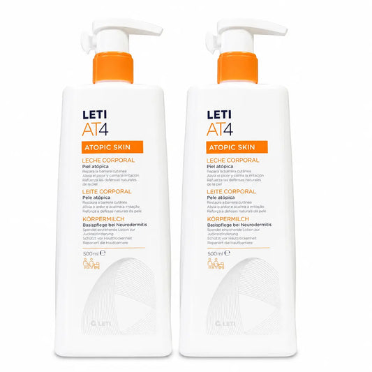 Leti At4 Leche Corporal Piel Atopica 500 ml pack 2