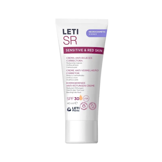 Leti Sr Antiredness Corrective Cream Spf30 Con Color , 40 ml