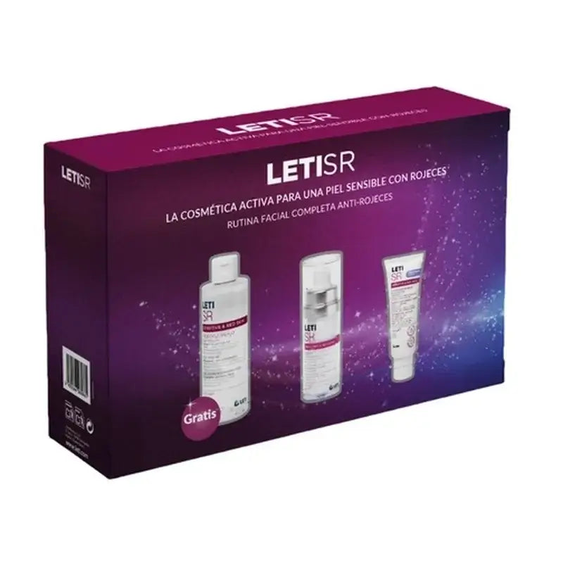 Leti SR Cofre Navidad Antirojeces Serum + Fluido+ Agua Micelar Regalo
