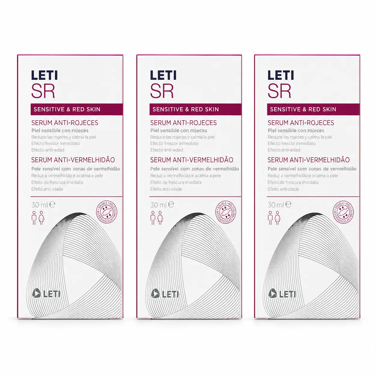 Leti SR Sérum Anti-Rojeces, 30 ml pack 3