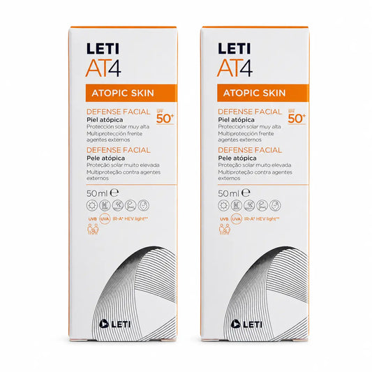 Letiat4 Defense Facial Spf50+, 50 ml pack 2