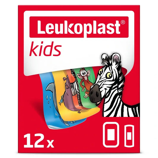 Leukoplast  Kids Zoo, 12 Unidades Surtido