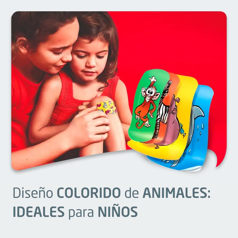Leukoplast  Kids Zoo, 12 Unidades Surtido