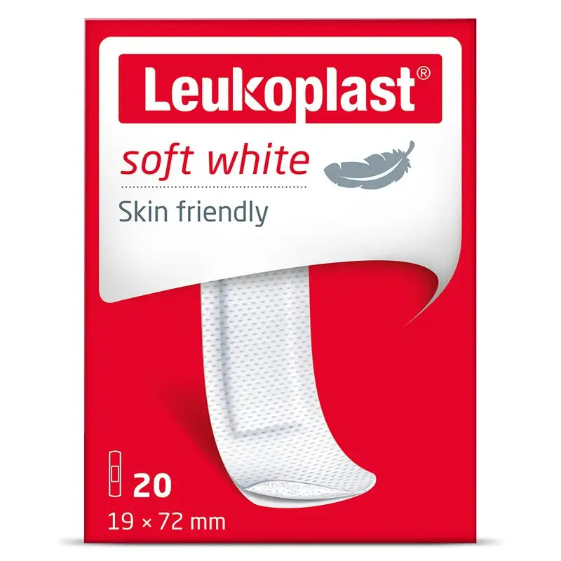 Leukoplast  Soft White, 19 Mm X 72 Mm, 20 Unidades