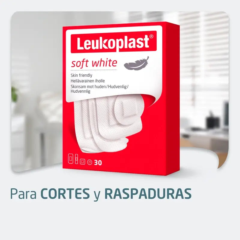Leukoplast  Soft White, 19 Mm X 72 Mm, 20 Unidades