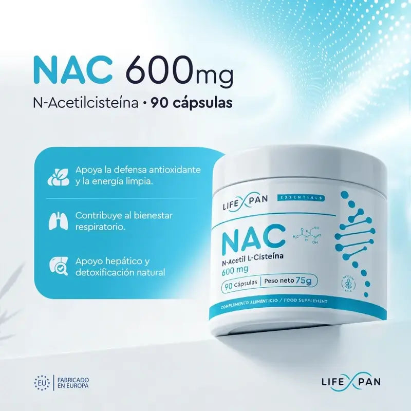 Lifexpan Nac 600 Mg N-Acetilcisteína , 90 capsulas