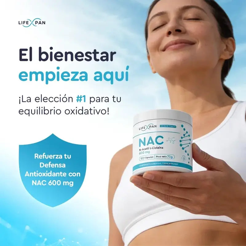 Lifexpan Nac 600 Mg N-Acetilcisteína , 90 capsulas