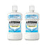 Listerine Duplo Enjuague Bucal, Blanqueador Avanzado, Sin Alcohol, Menta Suave, 2 x 500 Ml