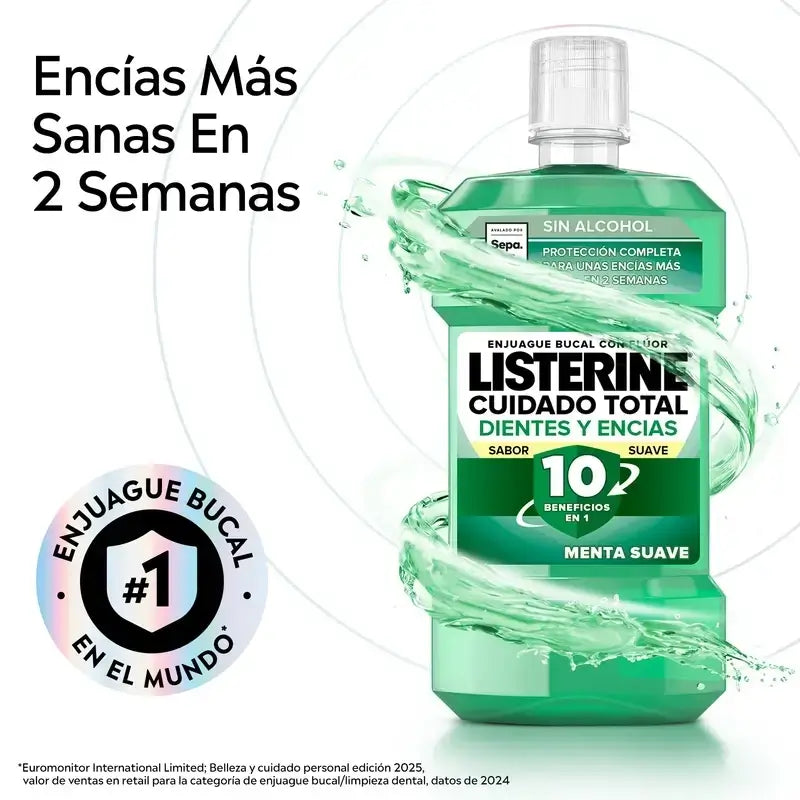 Listerine Duplo - Enjuague Bucal Dientes Y Encías, 2 x 500 Ml