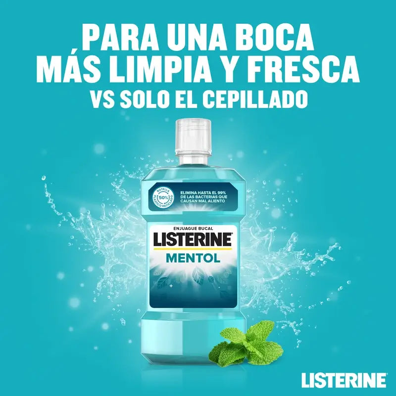 Listerine Duplo Mentol, 2 x  500Ml + Ct 95Ml