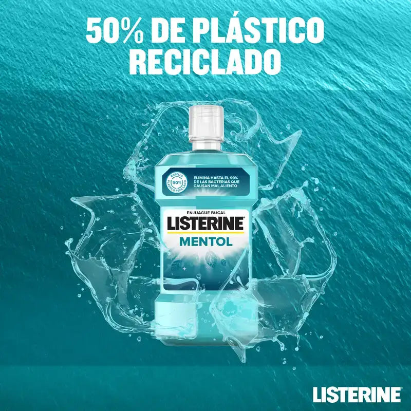 Listerine Duplo Mentol, 2 x  500Ml + Ct 95Ml