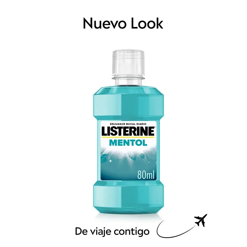 Listerine Enjuage Bucal Mentol, 80 ml