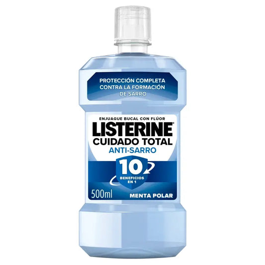 Listerine Cuidado Total Enjuague Bucal Antisarro Avanzado, 500 Ml