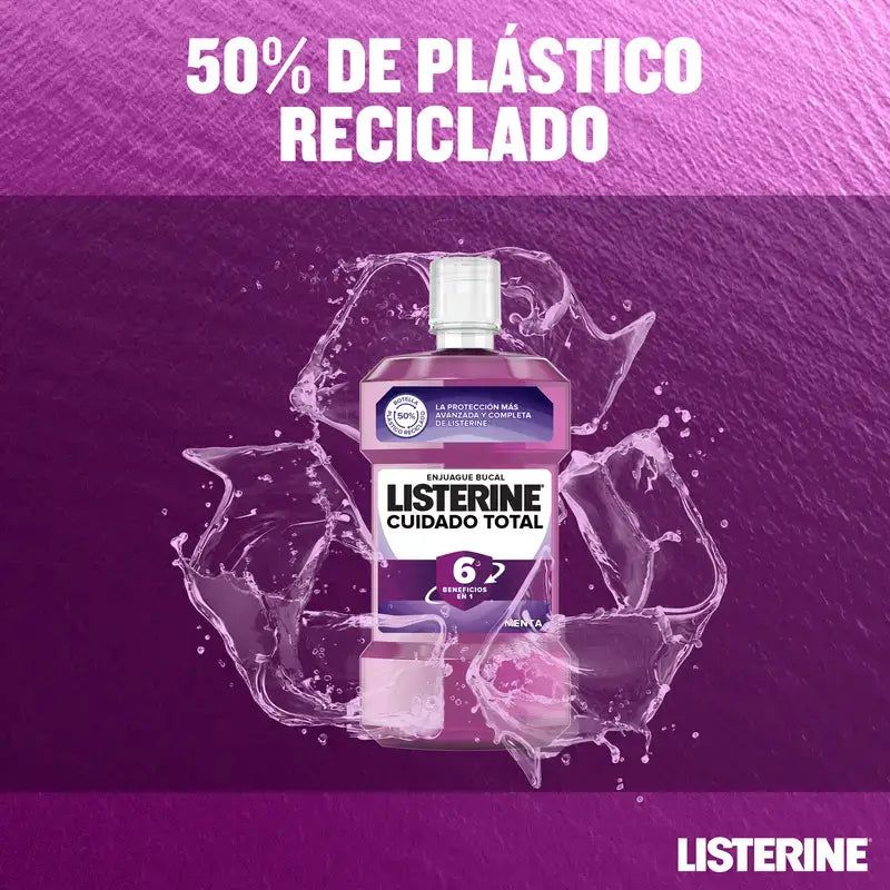 LISTERINE Enjuague Bucal Cuidado Total, 500 ml