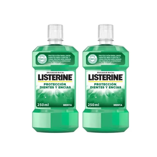 Listerine Enjuague Bucal Dientes y Encías Pack 2 x 250 ml