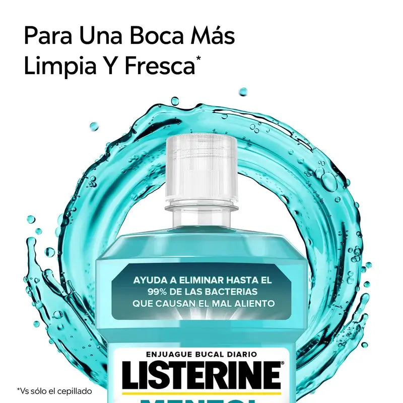 LISTERINE Enjuague Bucal Mentol, 250 ml