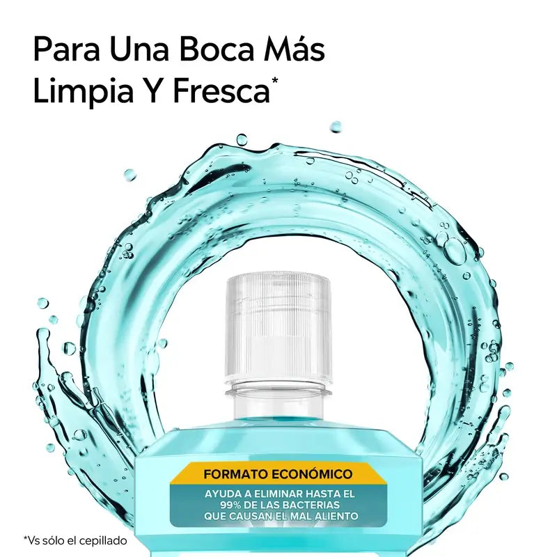 Listerine, Enjuague Bucal Mentol Sabor Suave, 1000 ml