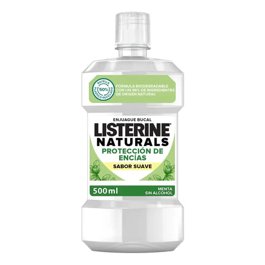 Listerine Enjuague Bucal Naturals Encias, 500 ml